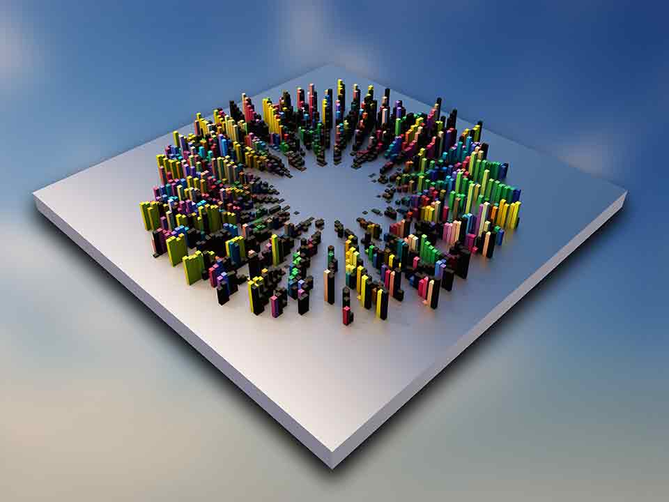 3d-abstract-design-with-colourful-extruding-cubes